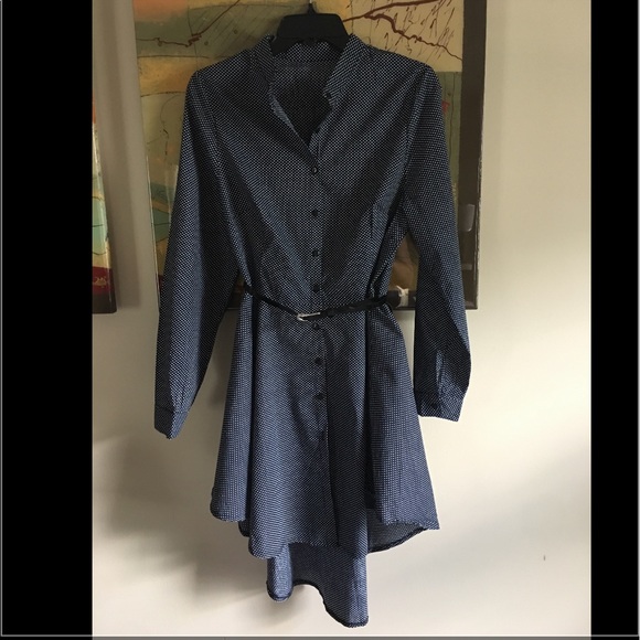 Button Down High Low Dress - Picture 2 of 3