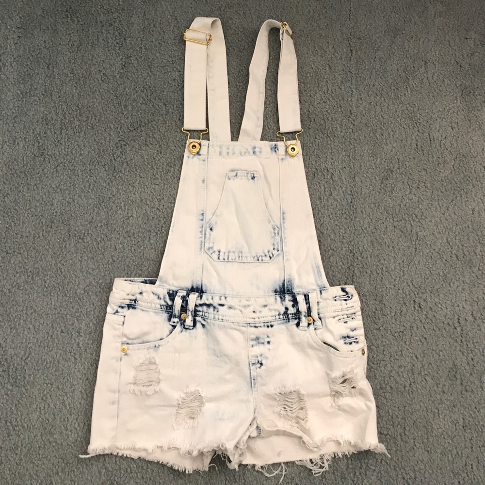 Denim shortalls
