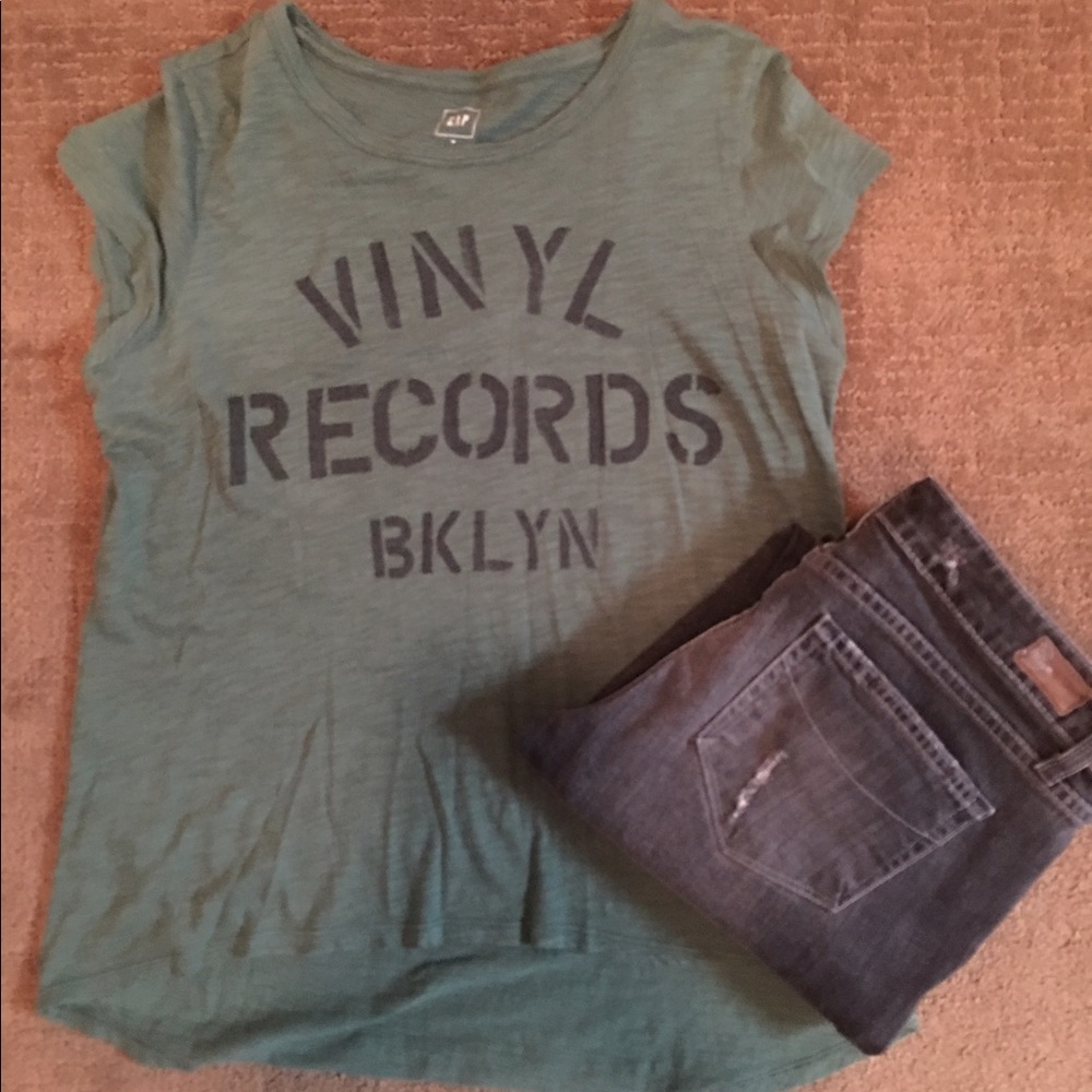 Hi/Lo Vintage Gap Tee, M