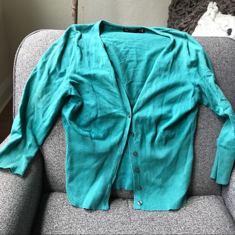 Teal cardigan