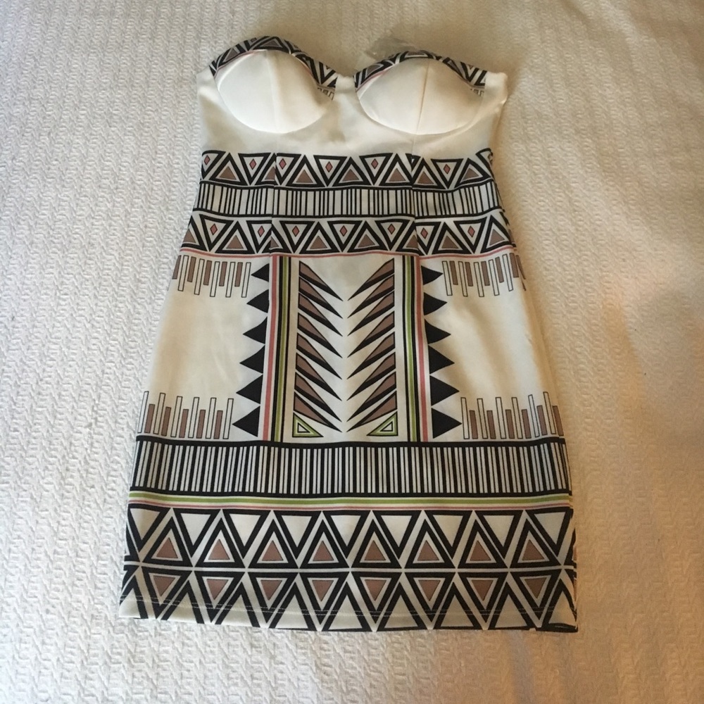 Bodycon Geo Print mini dress- size S