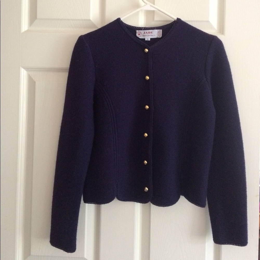 Wool button down cardigan