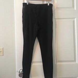 Worthington faux leather trim detail leggings