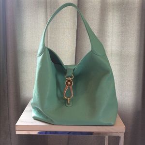 Dooney & Bourke, Pebble Leather, Mint colored hobo