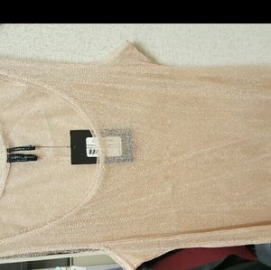 Transparent gold shimmery tank