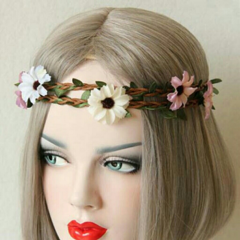 💐 Multi Colored Flower Headdress