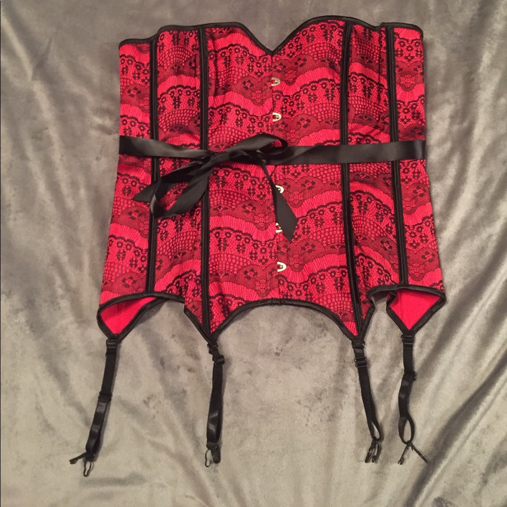 Adore Me Medium Red Corsett