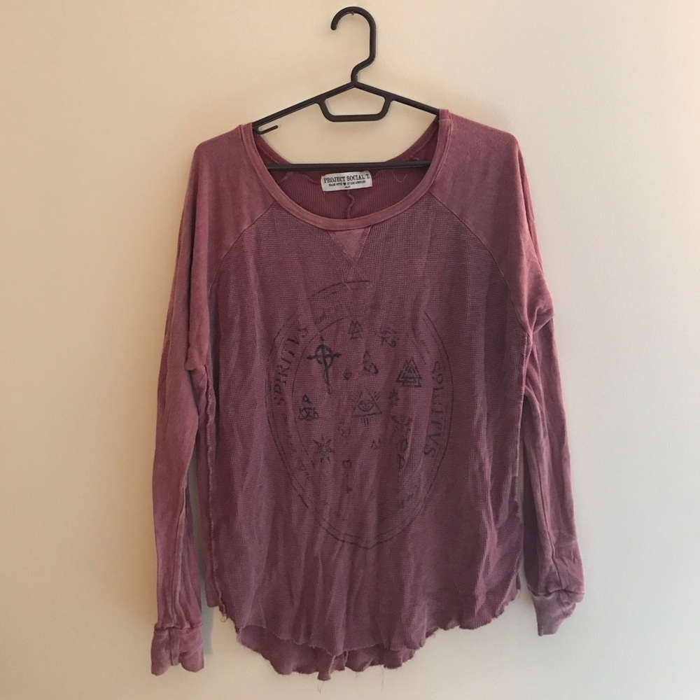 Project Social graphic long sleeve top