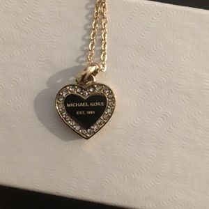 Gold Michael Kors Heart Necklace