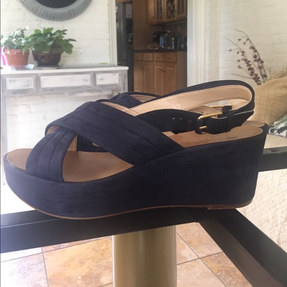 J.Crew Marcie suede wedges