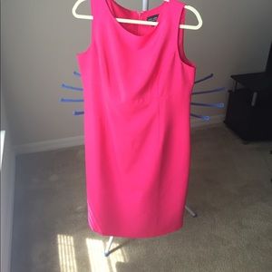 Hot pink sheath dress