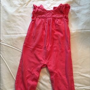 Baby Girl Cotton Embroidered Jumpsuit
