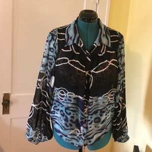 Bisou Bisou chiffon blouse