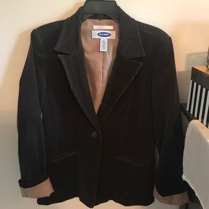 Brown corduroy lined blazer
