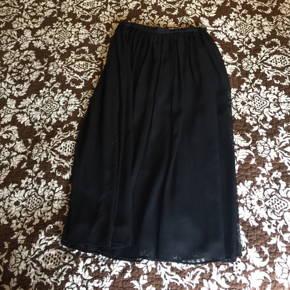 Black sheer layer skirt!!