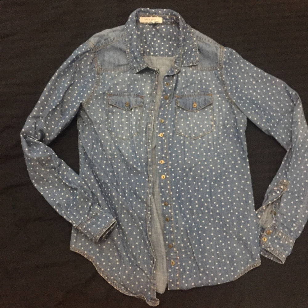 Jean shirt with stars