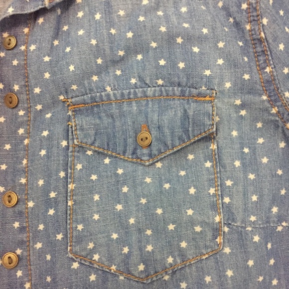 Jean shirt with stars - Picture 3 of 4