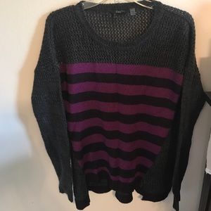 Purple stripped sweater