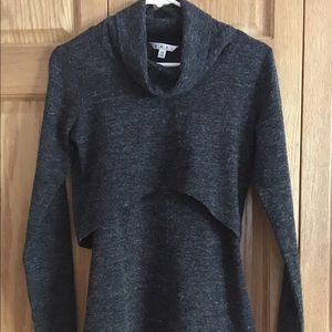 Cabi Glee sweater tank and cropped mock neck