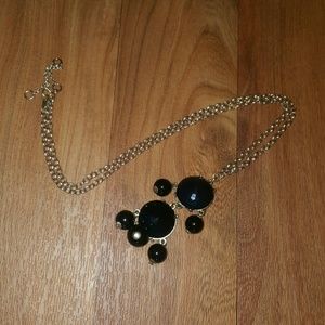 Black bauble necklace