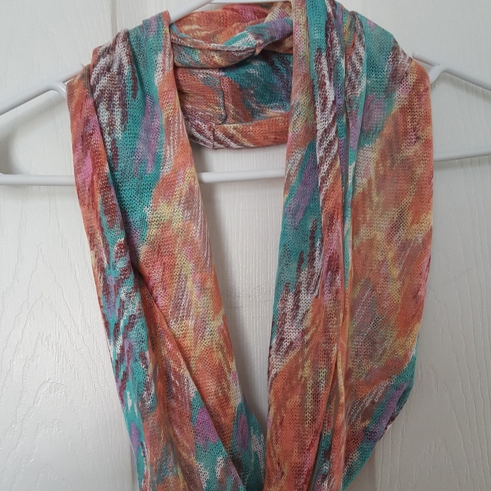 Vibrant multicolored scarf