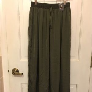 Olive Green Maxi Skirt