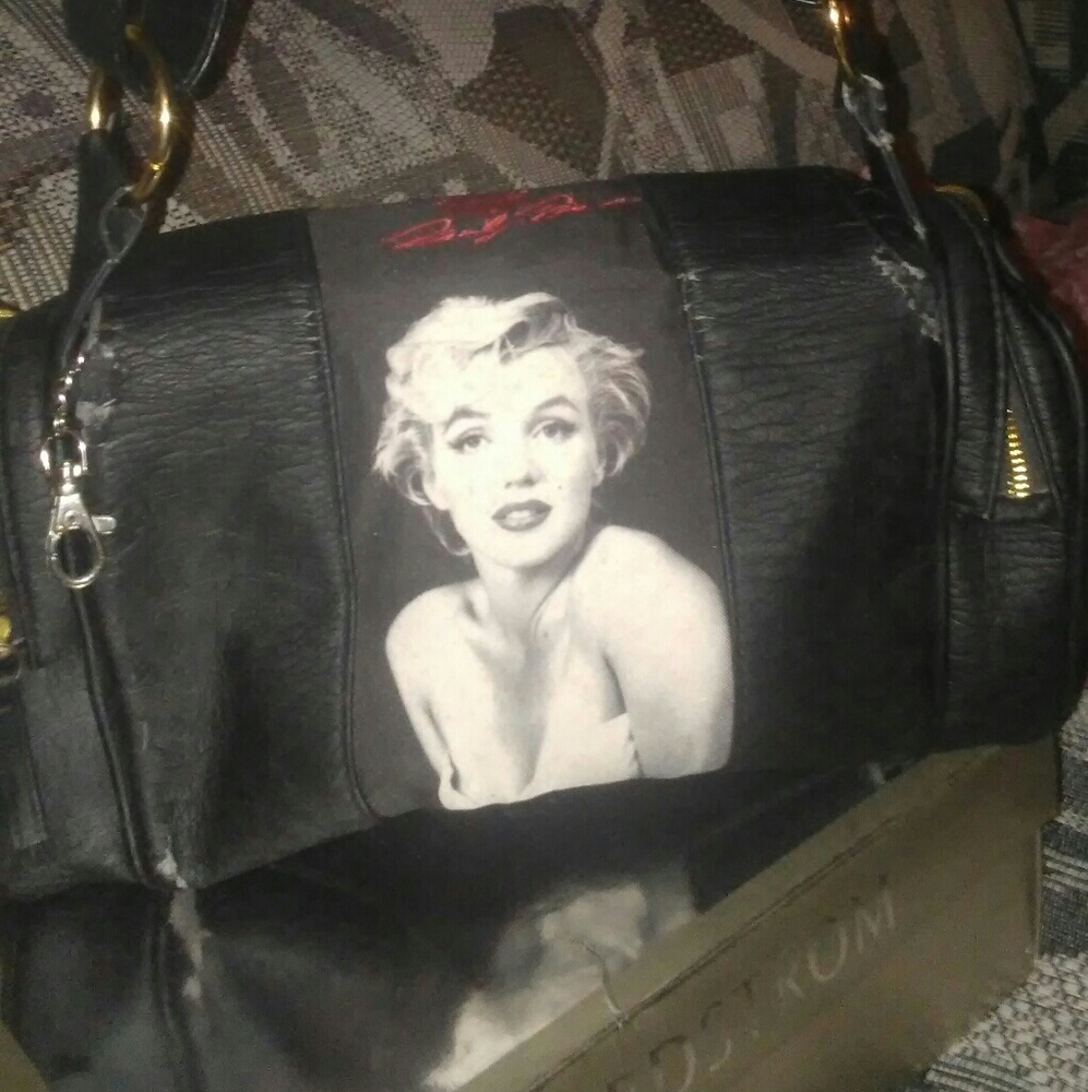 Vintage Marilyn Monroe handbag,duffelbag,overnight