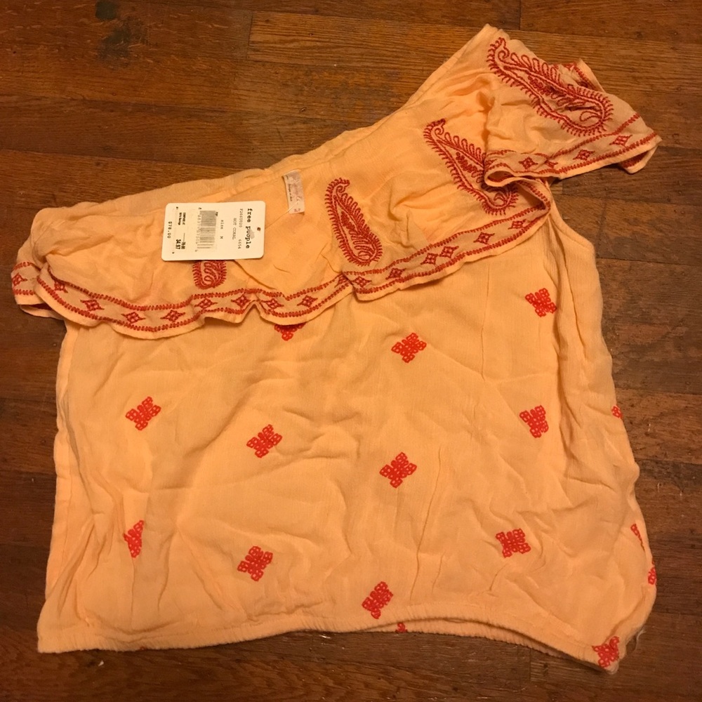 Free People one shoulder top