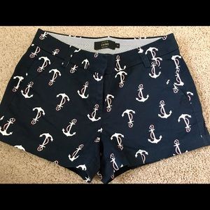 J. Crew Navy Anchor Chino Shorts
