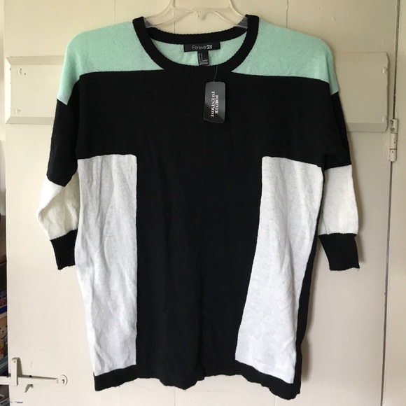Forever 21 Color block Sweater - Picture 1 of 2