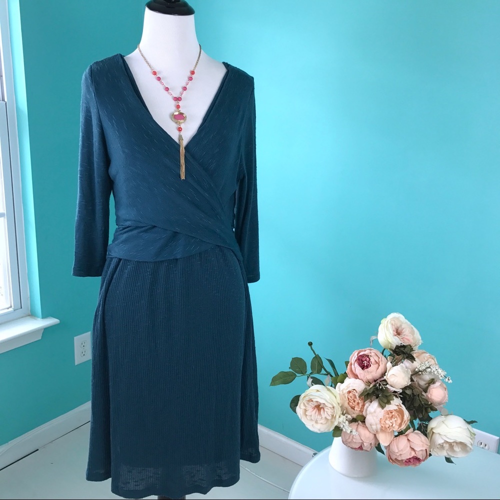 Amadi Anthropologie Cross Over Sweater Dress Large