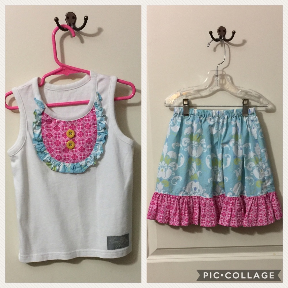 Eleanor Rose top, skirt, and headband