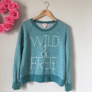 "WILD & FREE" Thin Sweatshirt