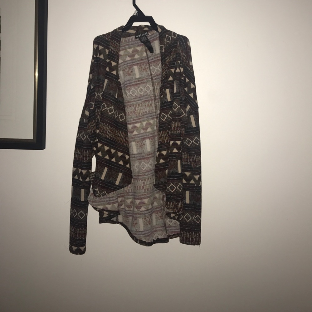 Aztec Print Cardigan