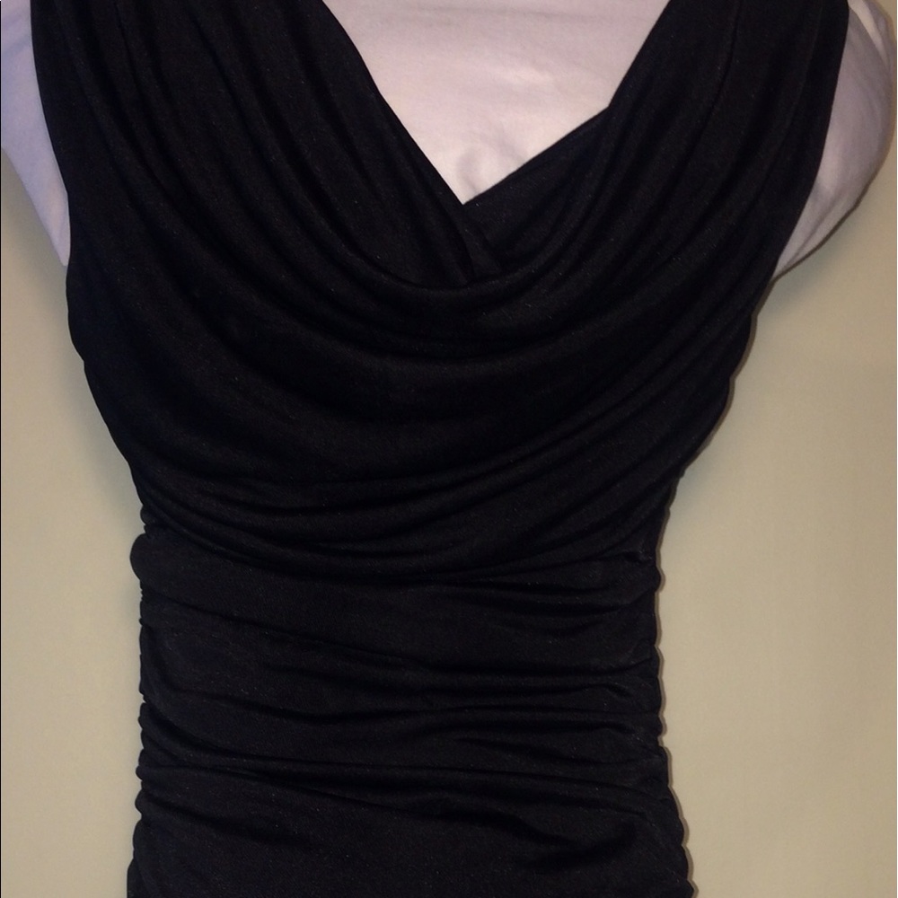 Express black xs slinky fitted dress