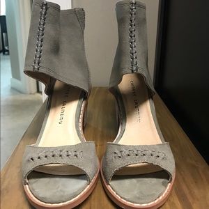 Bootie heels - Grey suede