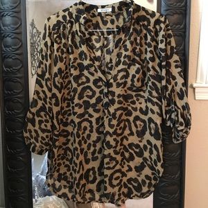 Leopard blouse