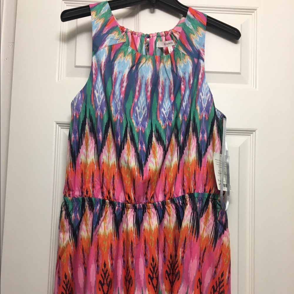 Athleta dress ikat multicolor