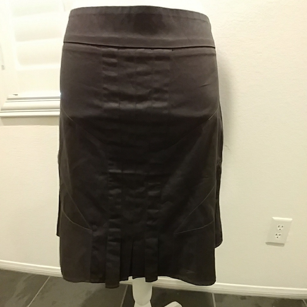 Anthropologie fei Brown pleated skirt sz 2