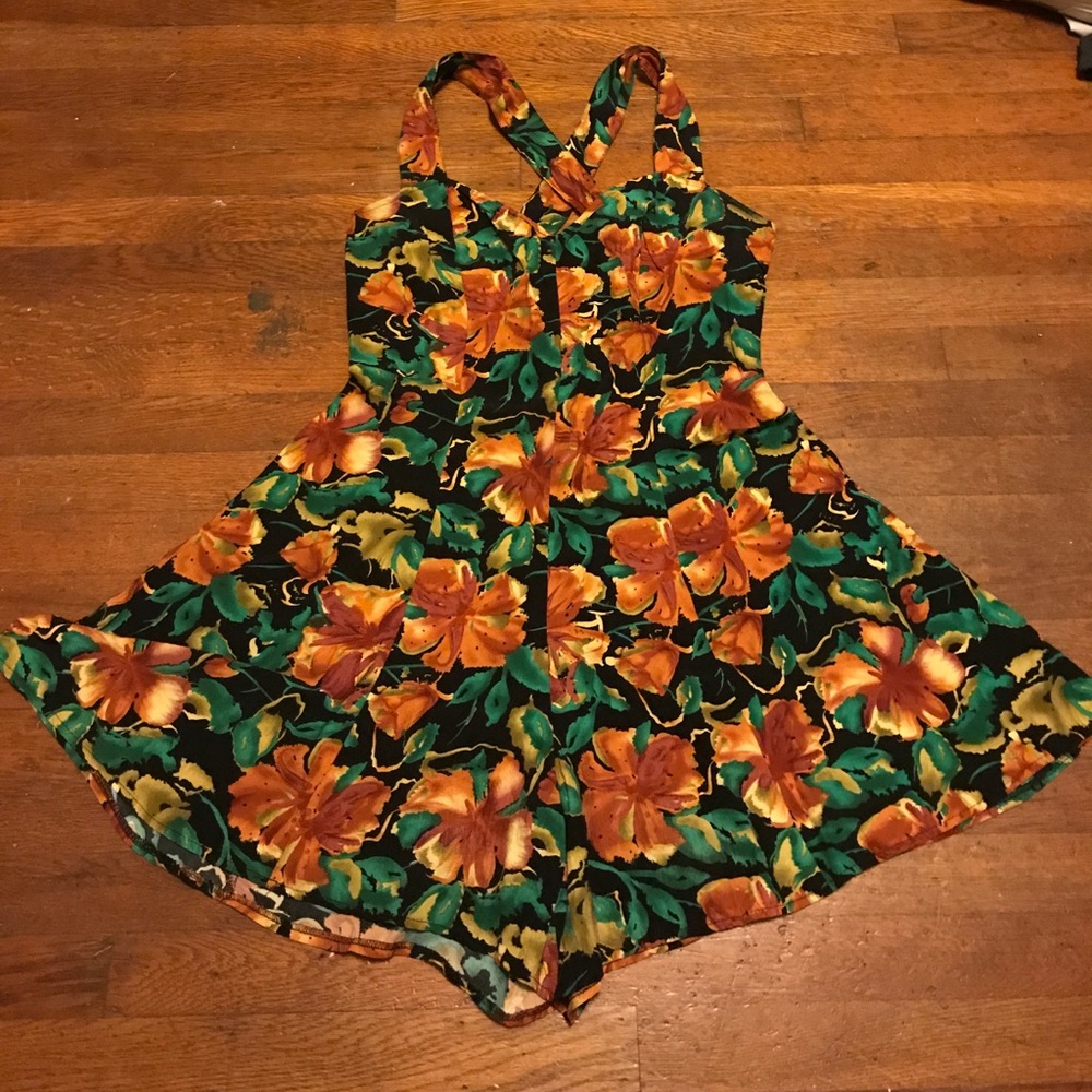 Floral Print Romper