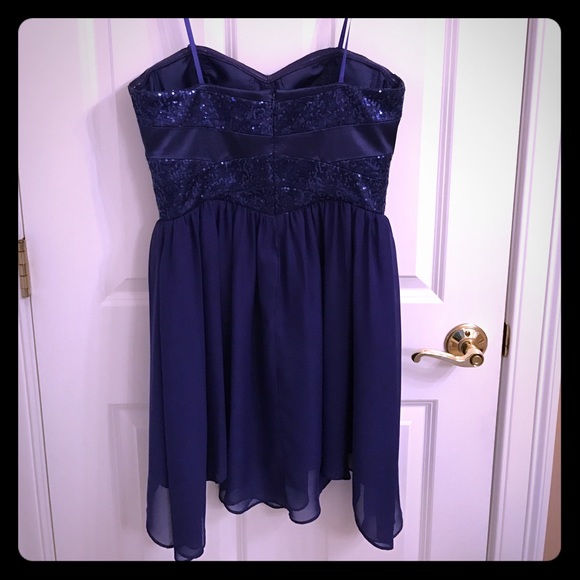 Cobalt Blue Semi Formal Dress - Picture 3 of 3