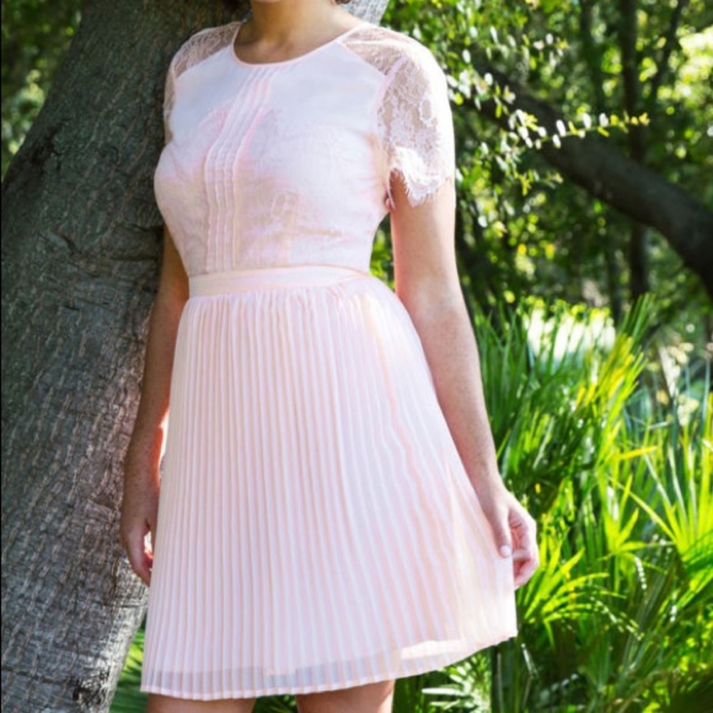 Pink Lace & Mesh dress