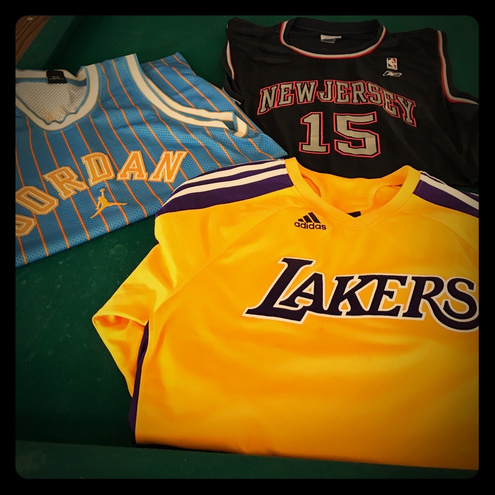 NWOT men's 3 sports jerseys - med/large