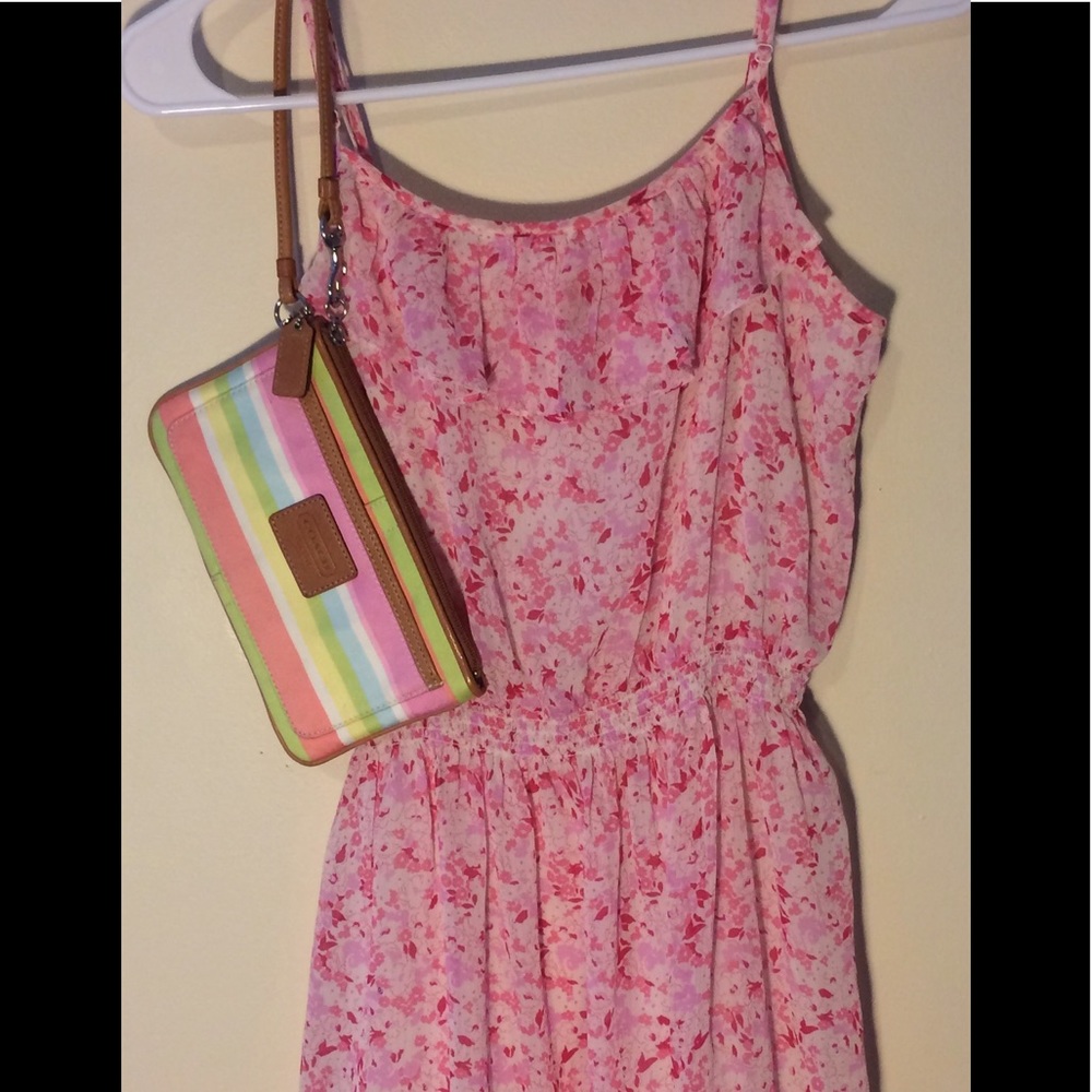 Forever 21 pink floral summer dress