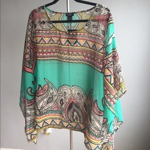 Kimono sleeve tunic
