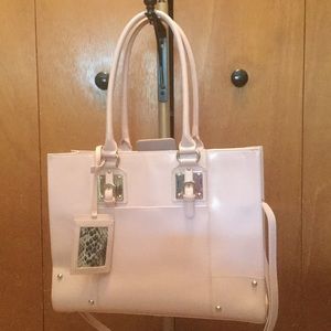 Wilson Laptop Tote Pink Leather