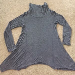 Cowl-neck shirt