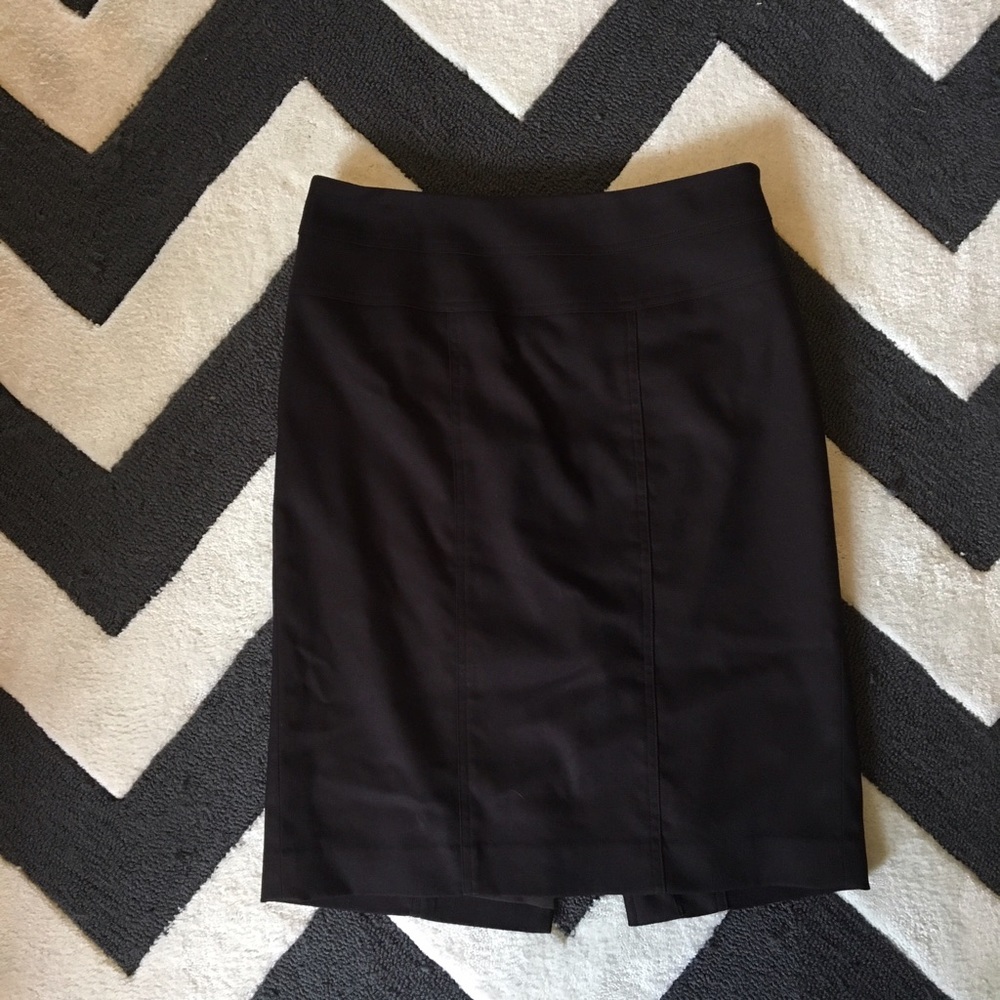 Dark chocolate brown knee length skirt