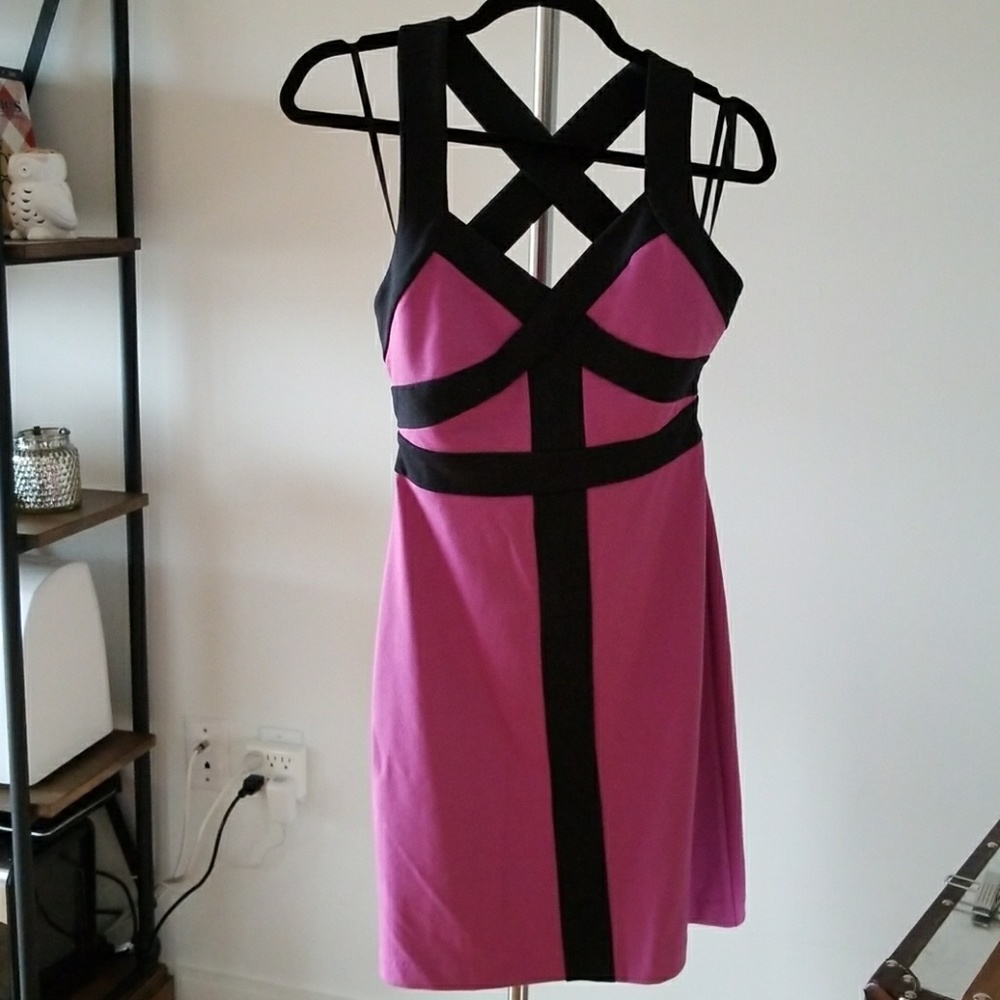 BCBG cross back dress