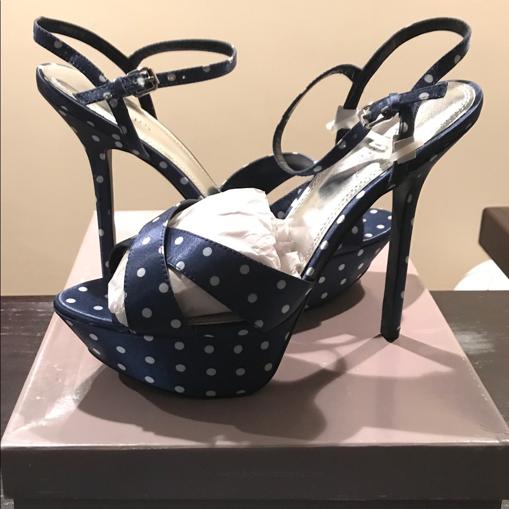 Bakers Polka Dot Platform Sandal